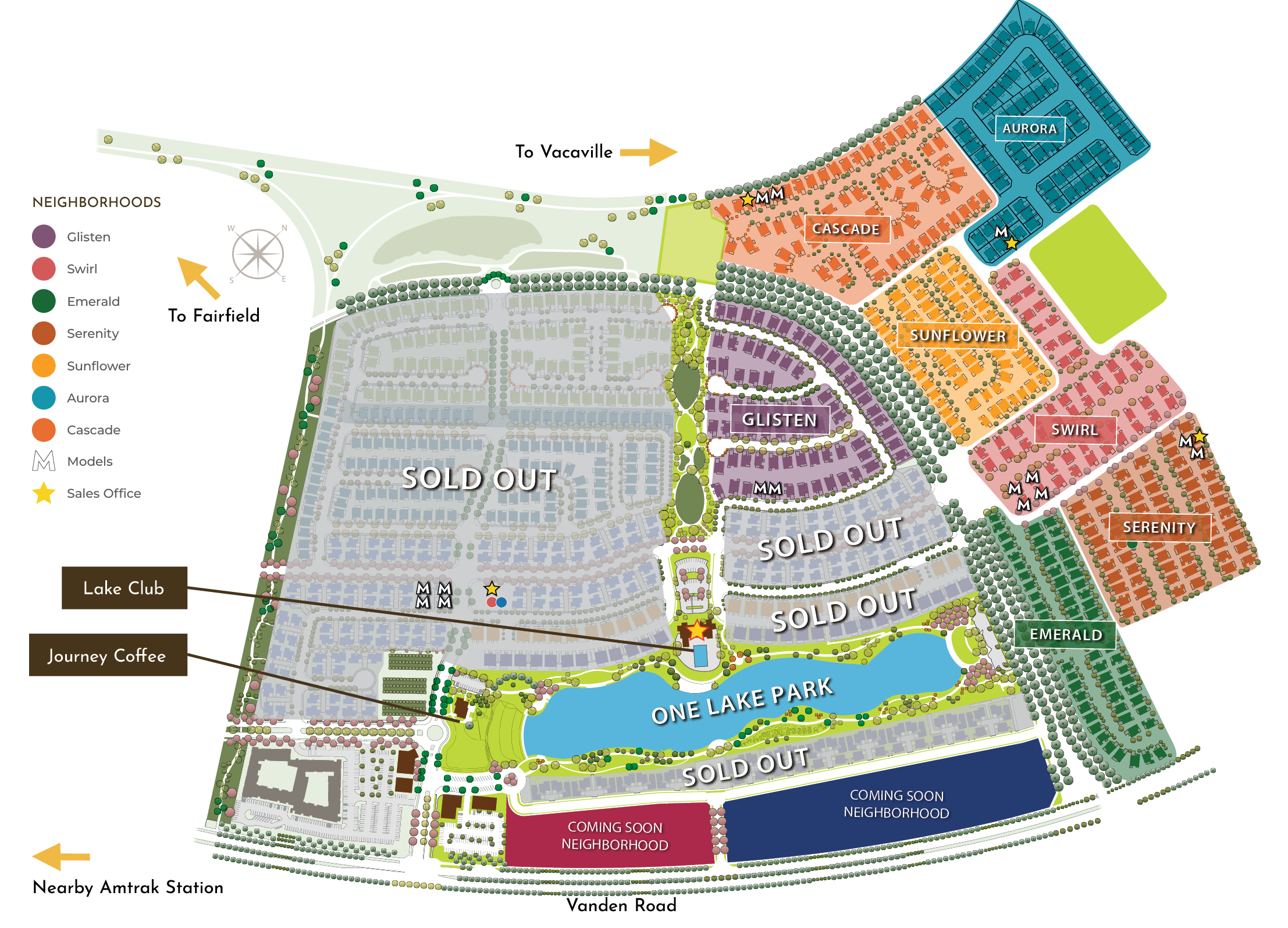 One Lake Site Map