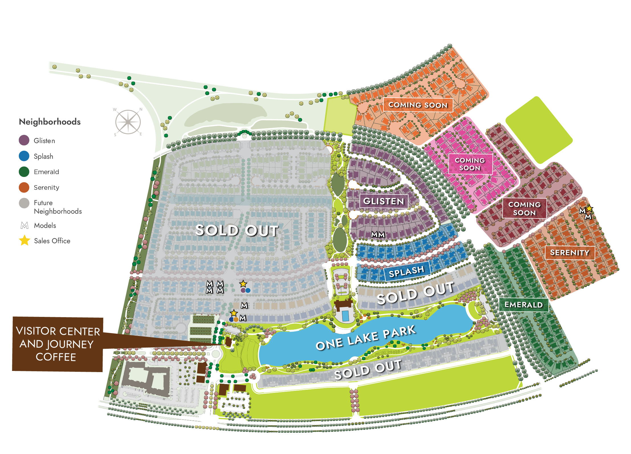 One Lake Site Map