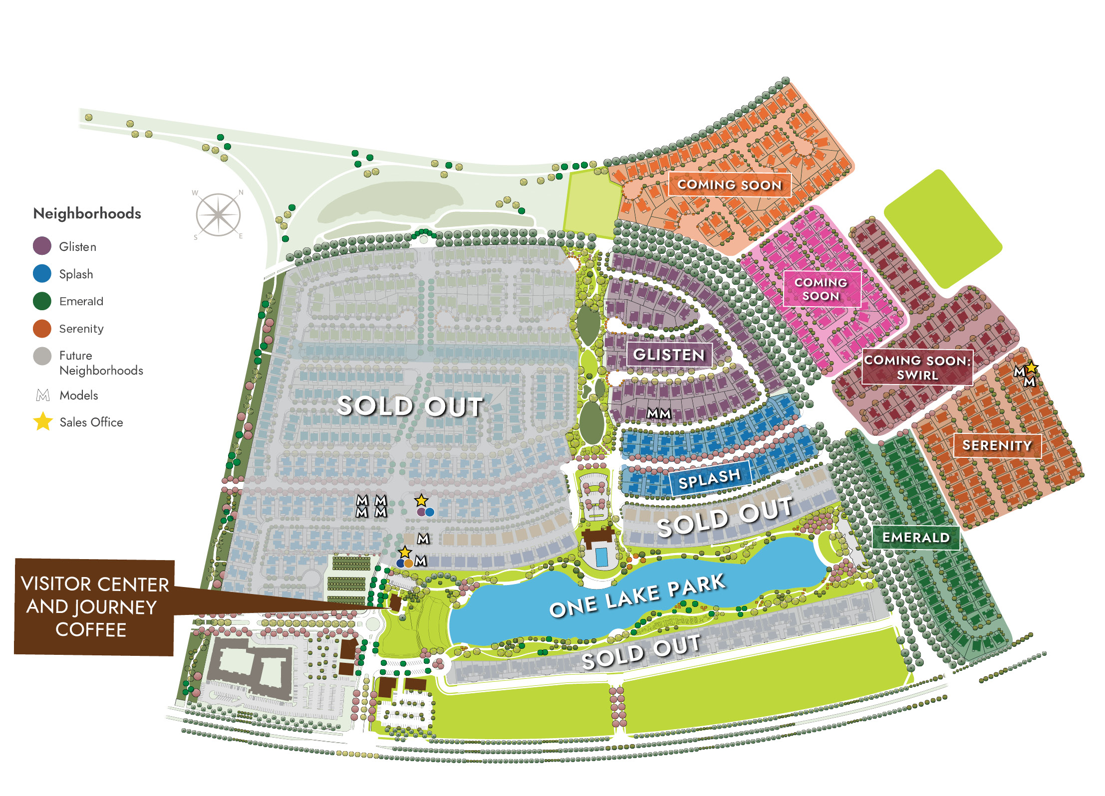 One Lake Site Map