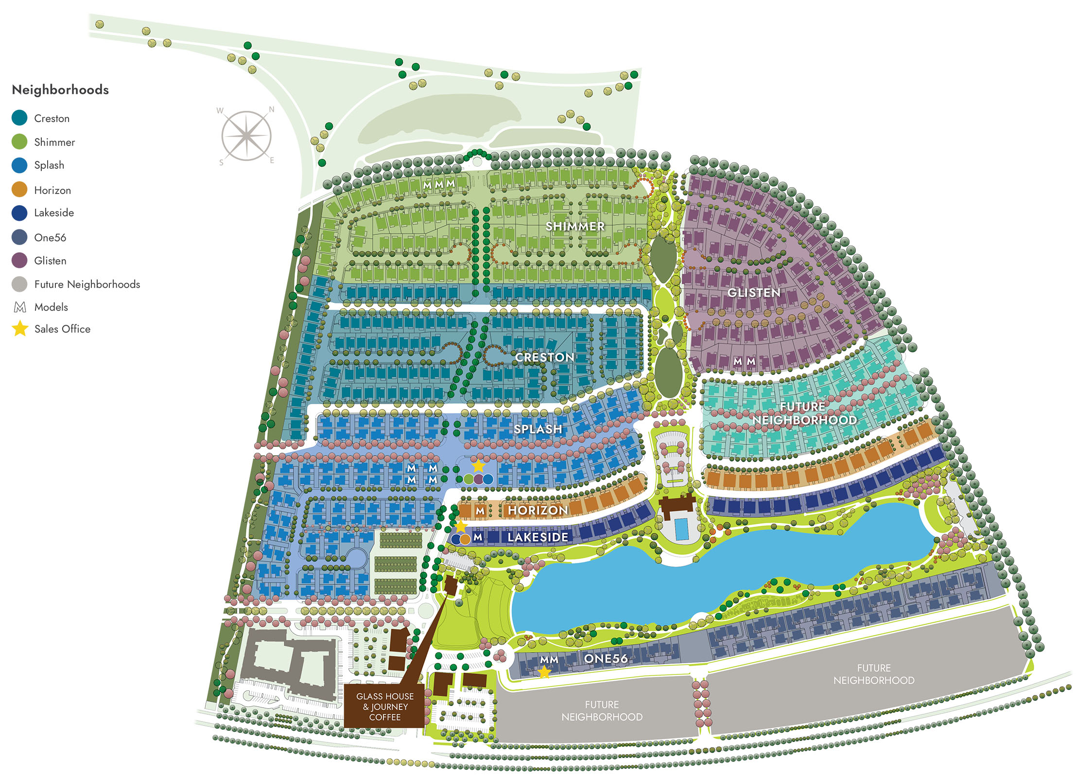 One Lake Site Map