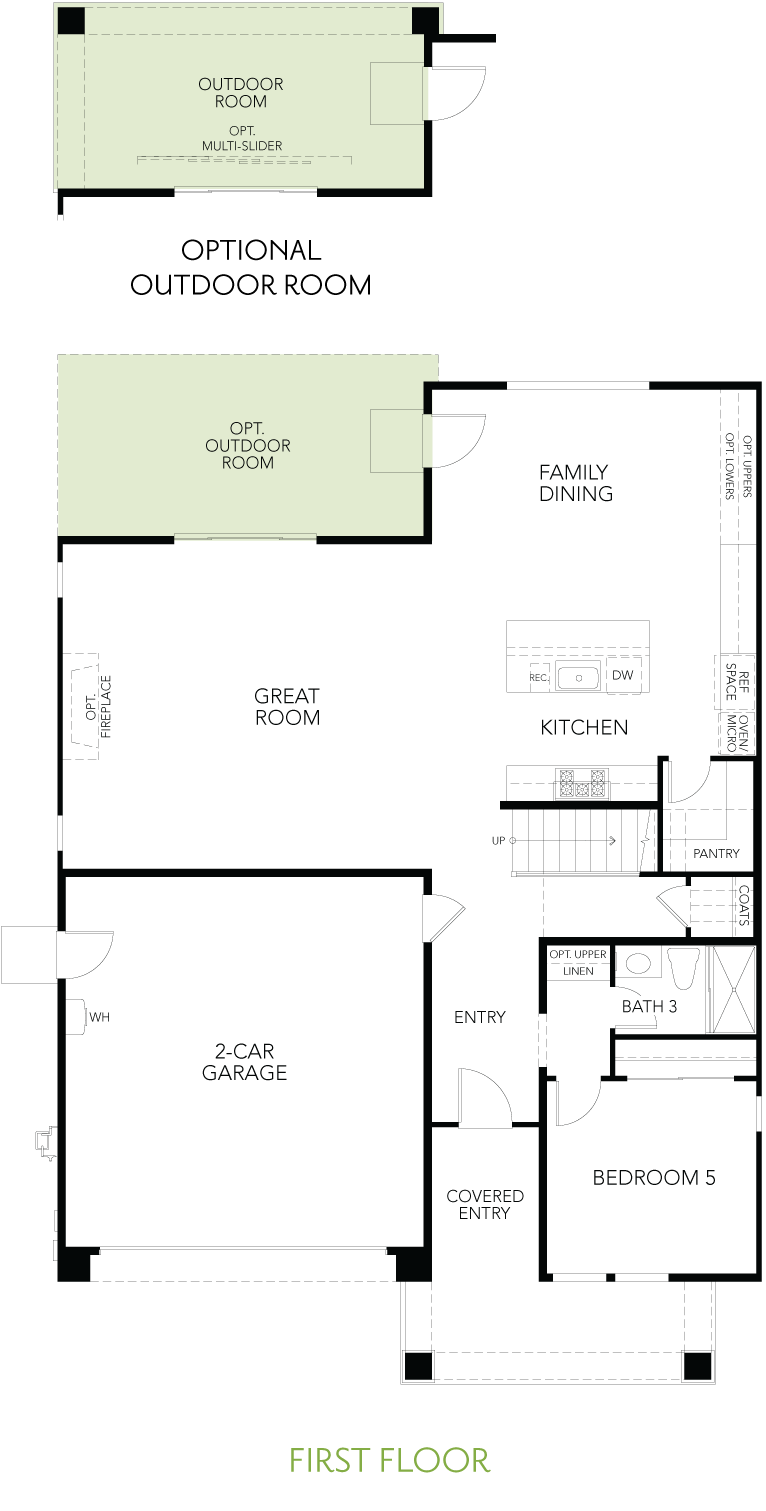 Shimmer at One Lake Floor Plan | Residence 2 | Floor 1