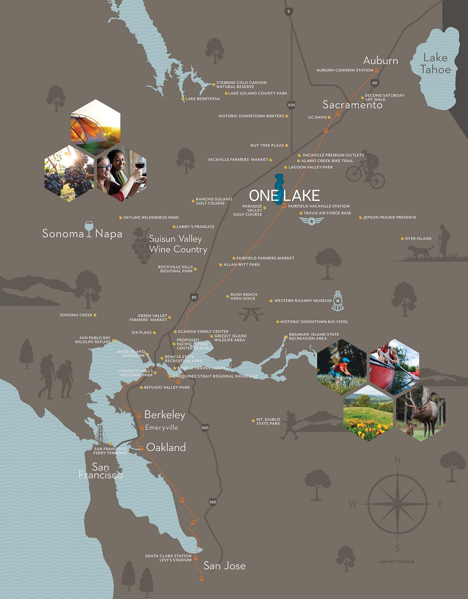 One Lake Area Map