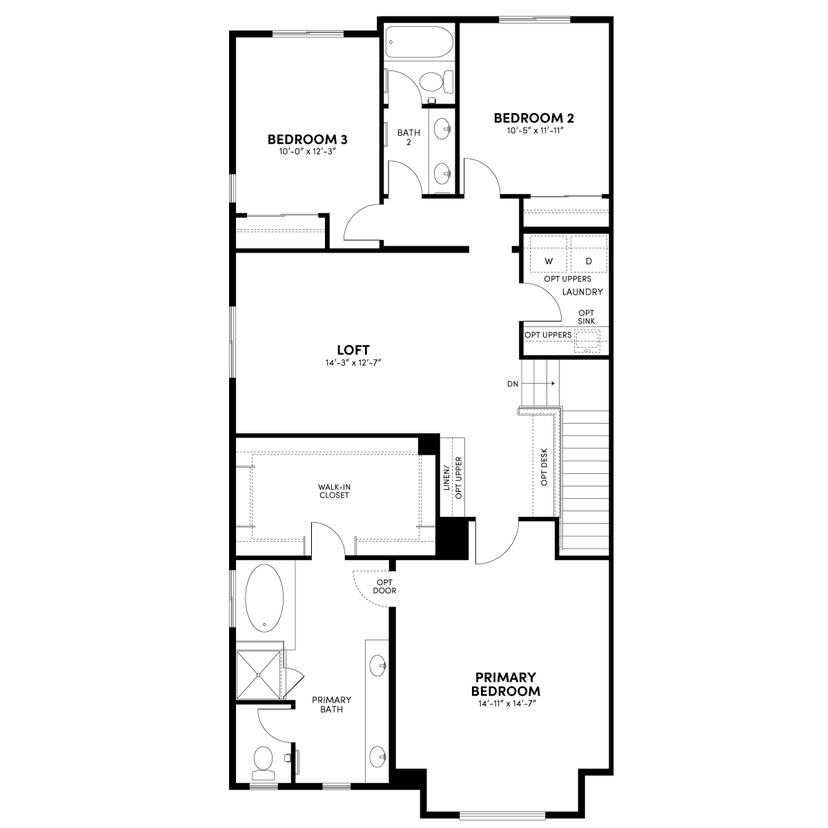 Horizon - Plan 2 - Second Floor | OneLake