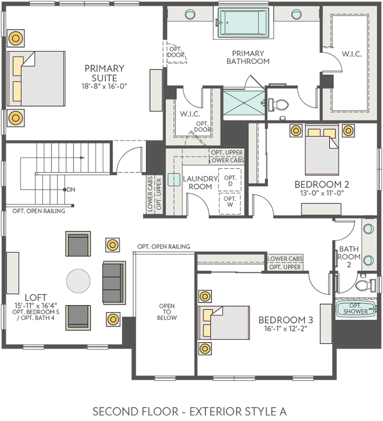 Plan Three First Floor | Glisten at One Lake