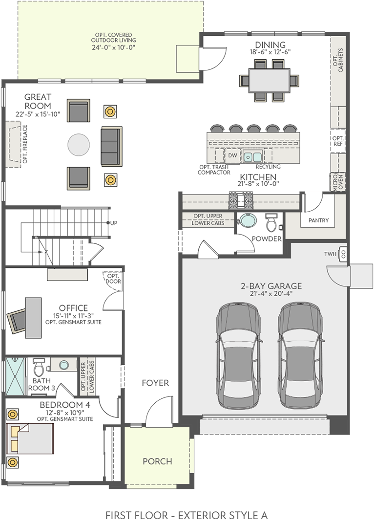 Plan Three Second Floor | Glisten at One Lake